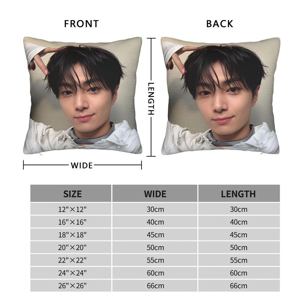 Jay Kpop Style Boy Pillow Case Soft Pillow Cover For Sofa Car Home Decor Novelty Cushion Cover