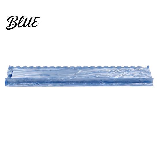 American Mahjong Tile Racks with Built-In Magnetic Pushers Acrylic Transparent Organizers Racks Scalloped Edges for Game Night Party Supplies