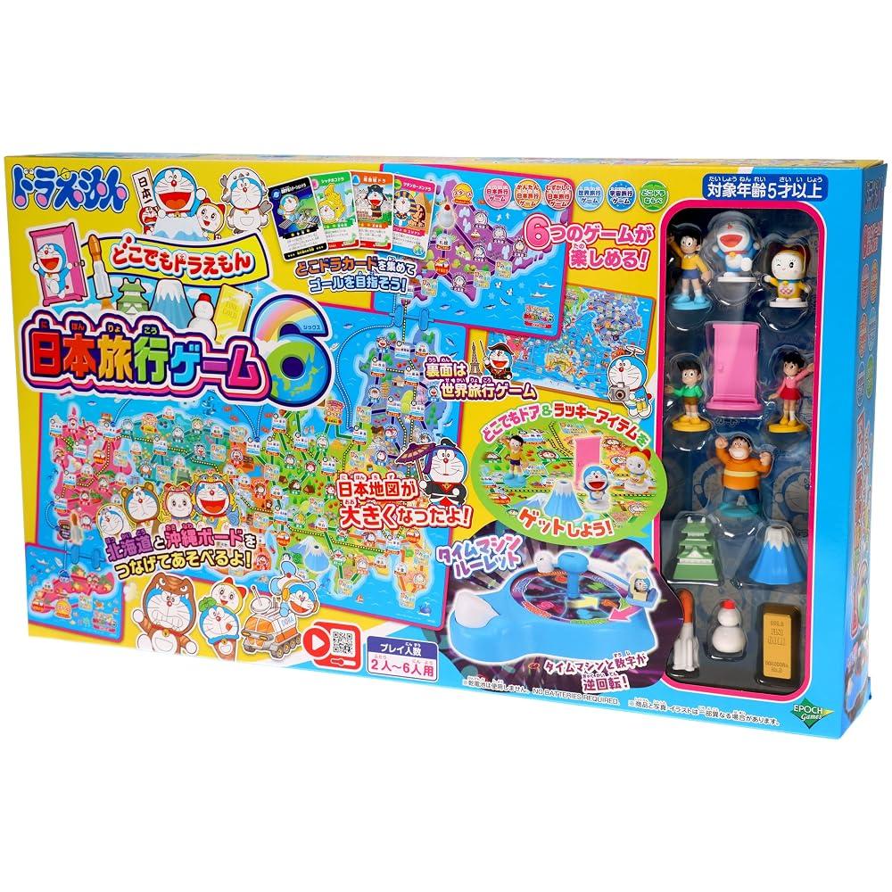 EPOCH Doraemon Anywhere Doraemon Japan Travel Game 6 ST Mark Certified Ages 5+ 2-6 Players