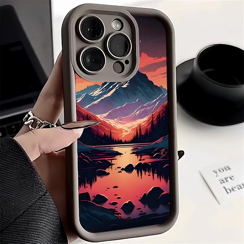 Phone Case for Xiaomi Redmi Note 12S 11S 10S 9 10 11 12 13 Pro Plus Max 5G 12C 13C 10C 12 4G Mountain Lakes Landscape Soft Cover