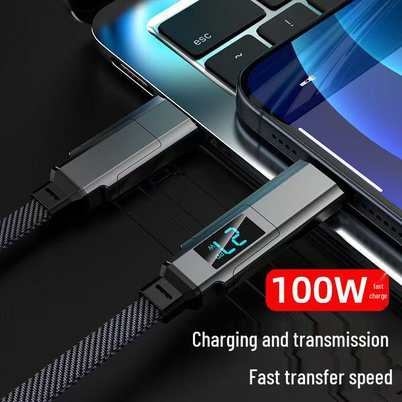 120W Fast Charging 4-in-1 Data Cable for Apple 15/16 & Huawei Dual Type-C, 6A