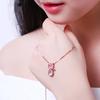 Sace Gems Kadın Kolye Kolye Bakır Alaşım Doğal Ebegümeci Kristal Catwoman Kolye Köprücük Kemiği Zinciri Moda Hediye