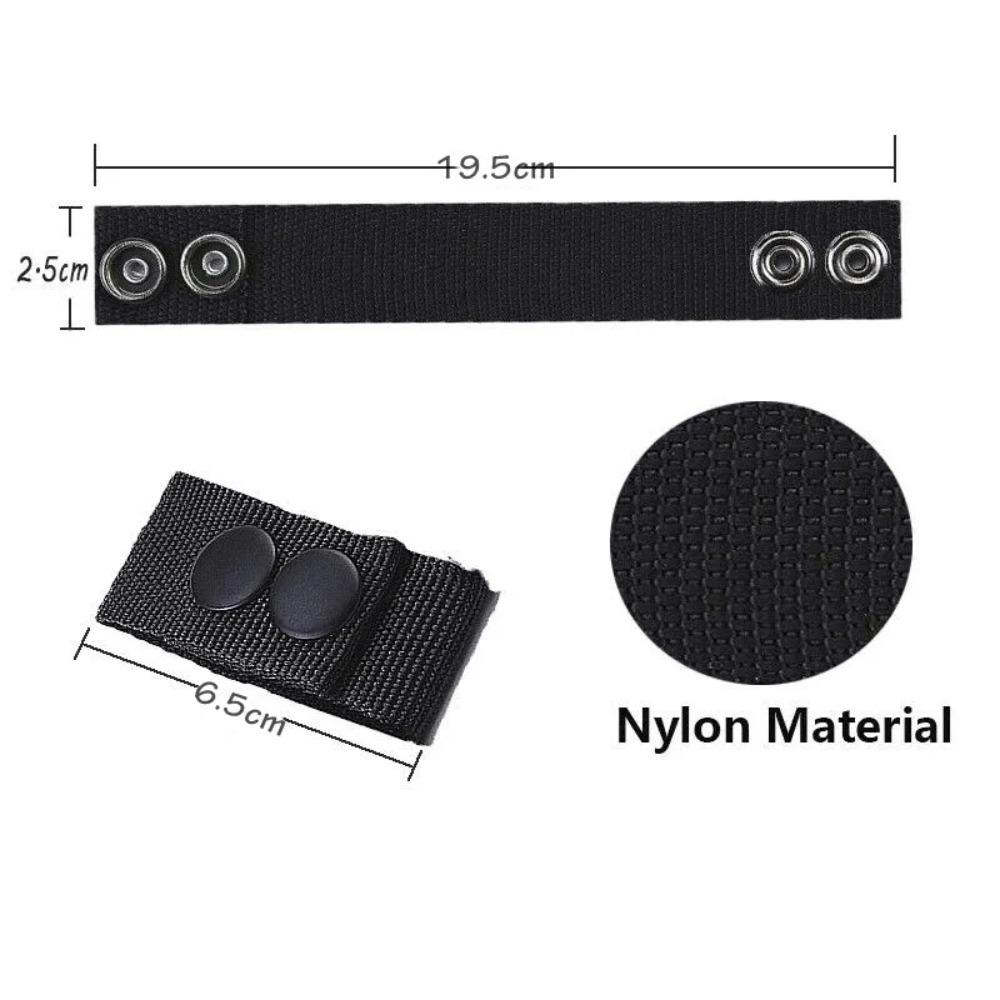 4Pcs New Nylon Belt Buckle Outdoor EDC Strap Belt Keeper Adjustable Heavy Duty Belt Loop Retainer