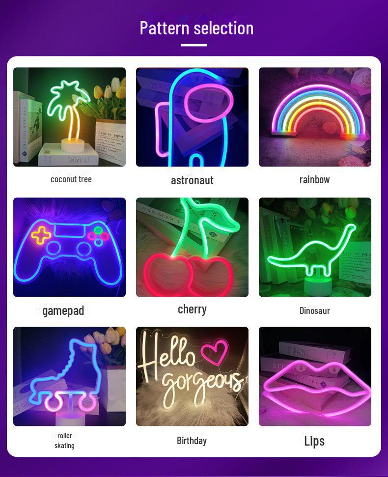 Neon Game Console Crown Bear Claw LED Light – Decorative Net Celebrity Mood Light