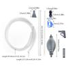 Aquarium Wasserwechsel Set Siphon Fisch für Becken Mini Kies Staubsauger mit Wasserschlauch für Kleine Fische Betta für Tan