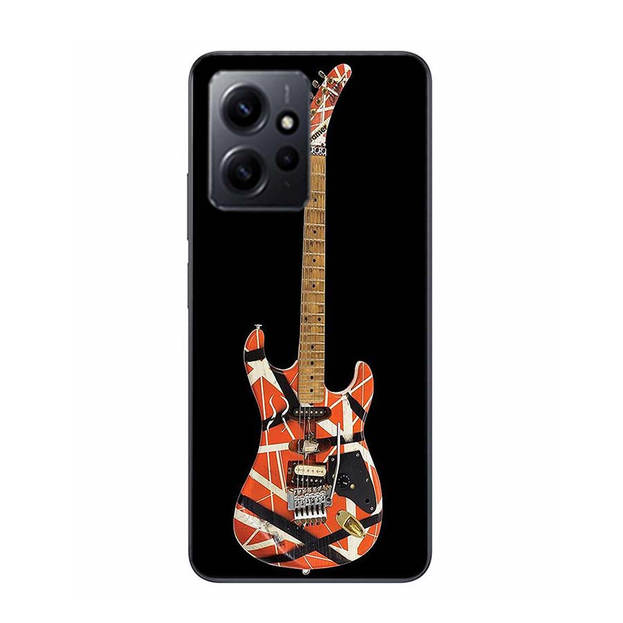 Eddie Van Halen Graphic Guitar Phone Case For Redmi 12 13C 12C 15C 9 10 10C Note 13 Pro Plus 14 15 Pro 9T 9C 9A TPU Soft Cover C