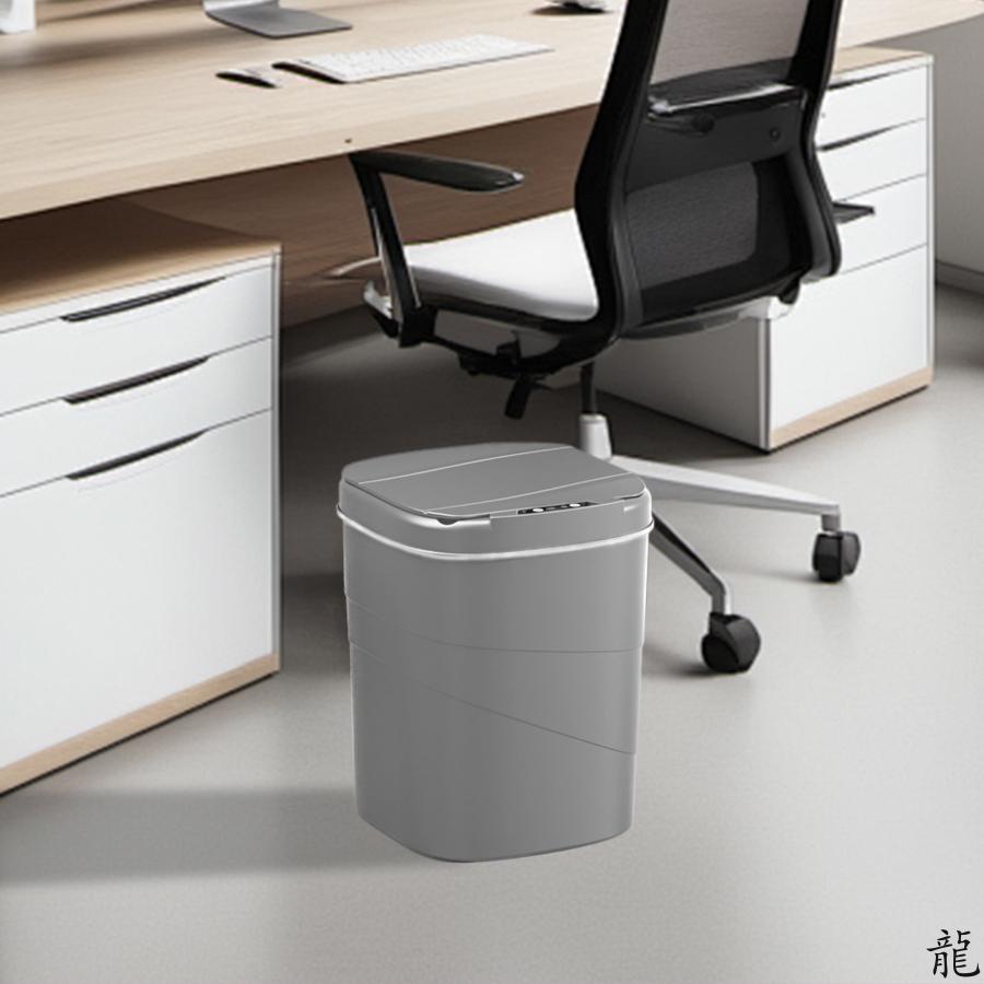 Smart Sensor Touchless Automatic Closing Trash Can Battery Powered for Bathroom House Office