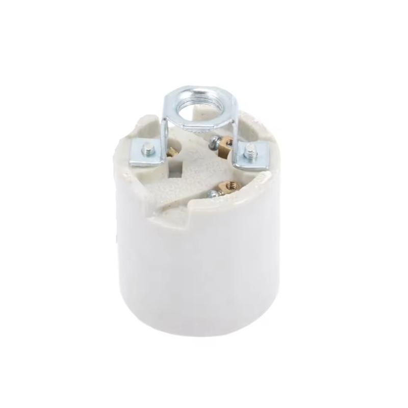 Lamp Holder Sockets Heat Resistant Ceramics Easy Replacement for Various Bulb Types Modern Styles