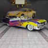1:24 Big Rocket Eldorado Convertible Alloy Model Car Toy Diecasts Casting Sound and Light Car Toys For Children Vehicle Gift