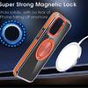 Applicable To Iphone17pro Mobile Phone Case, Two-color Xuncai Carbon Fiber Pattern Rotating Bracket, Anti-drop Apple 16p Mobile Phone Case.