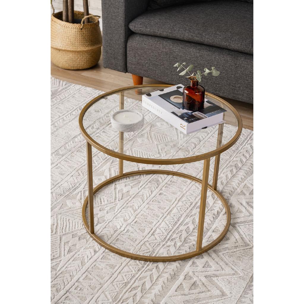 - Gold Berlin Coffee Table - 60cm