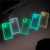 Night Light Luminous Silicone Soft Phone Case For iPhone 14 11 12 13 14 15 Pro Max Plus XR XS Max Transparent Back Cover