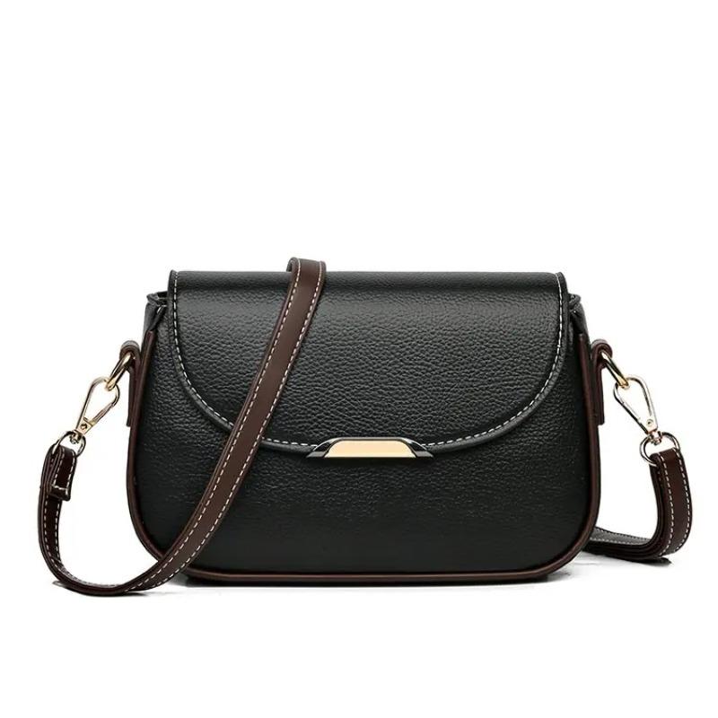 Fashionable PU Leather Women's Shoulder Bag, Simple Casual Crossbody Bag, Fashionable Retro Daily Bag Suitable for Daily Use and Shopping