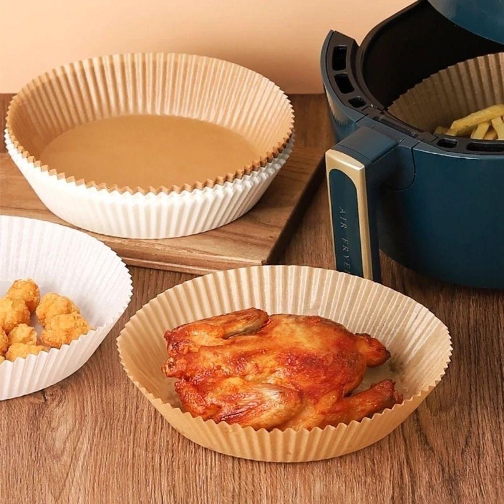 20/50/100Pcs Non-Stick Air Fryer Paper Oil Proof Frying Paper  for Steamer Muffin Cupcake