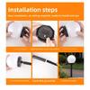 Solar Powered Ball Lawn Light Landscape Spotlight, Outdoor Spherical Courtyard Light, Suitable for Garden, Lawn, Path, and Corridor Decoration
