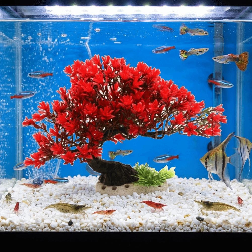 Plastic Simulation Aquatic Plant Natural Look Lifelike Tree Aquarium Landscape Decor Artificial Welcome Pine Realistic Pine Tree