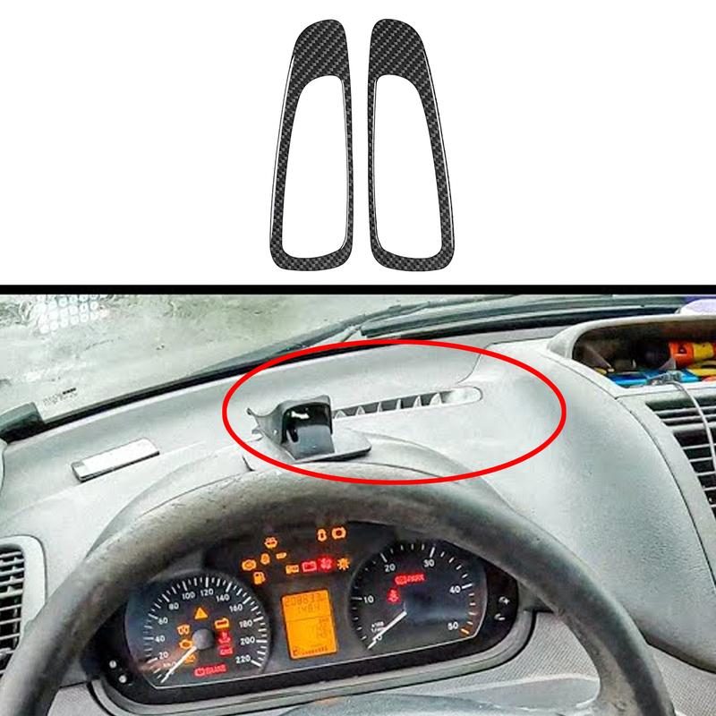 For Mercedes‑Benz Vito W639 2006-2014 Carbon Fiber Central Trument Air Vent Outlet Panel Cover Trim Car Accessories Sticker