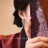Golden Flower Tassel Earrings: Light Luxury, Retro Style for Women (2025 Hot-Selling)