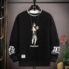Men's Spring Fashion Casual Printed Round Neck Sweatshirt