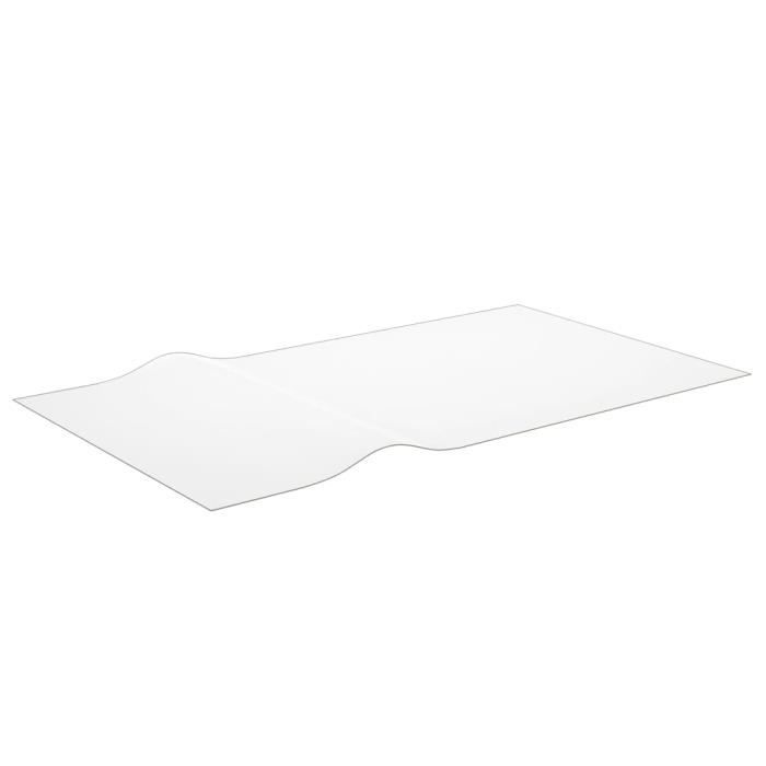 Protecteur de table - Transparent - 200x100 cm - 2 mm - PVC - Imperméable et lavable