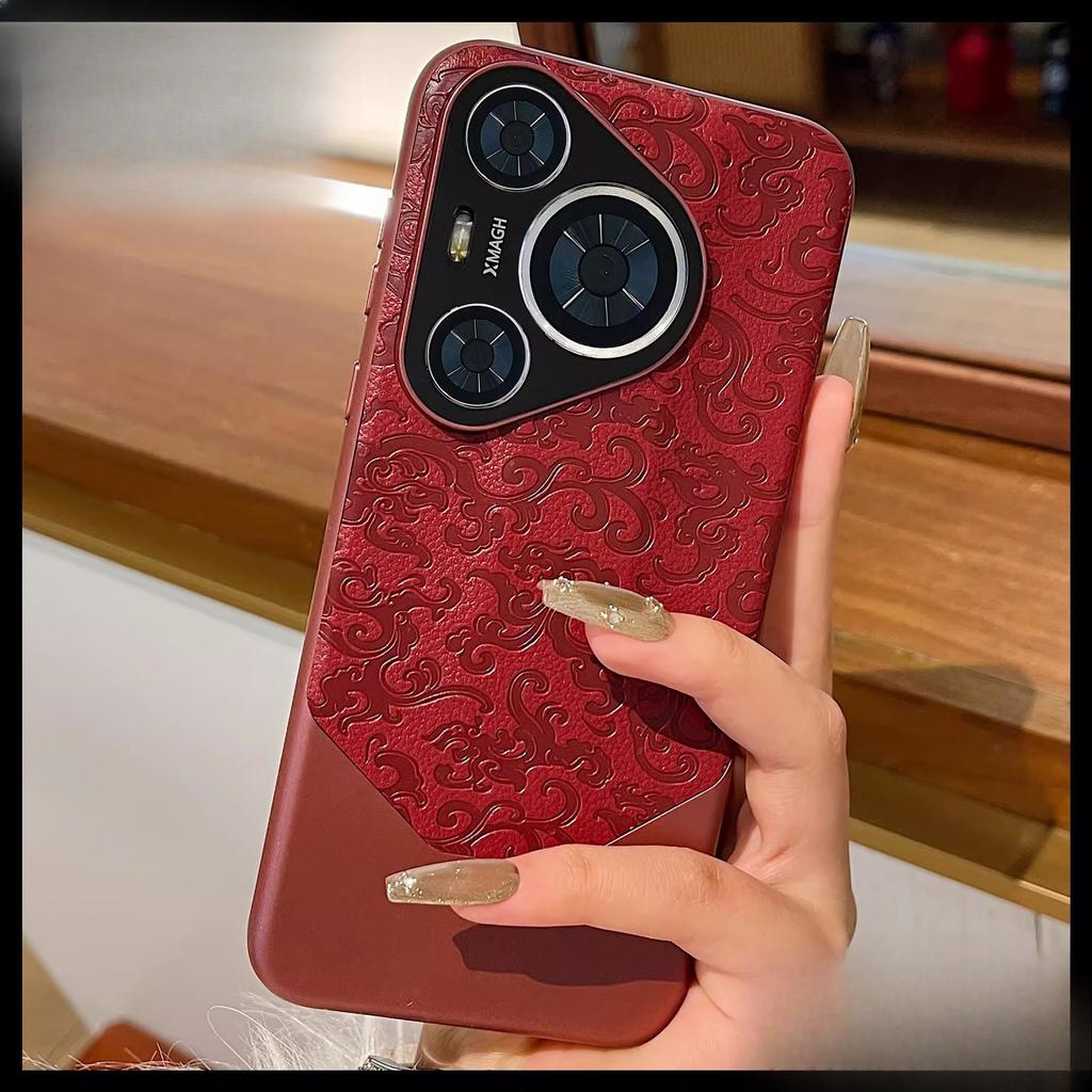 Aplicabil pentru husă telefon mobil Huawei Mate70RS Model Dragon Stil Chinezesc Xiangyun Husă de protecție anti-cădere Nova13P Pura70p