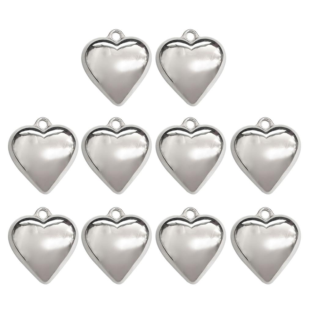 10PCS Heart Pendant DIY Necklace Bracelet Supplies for Jewelry Necklace Bracelet