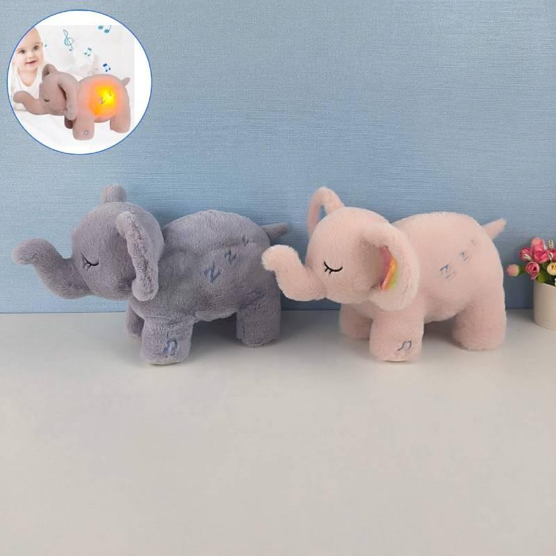 Soft And Cuddly Breathing Elephant Plush Toy For Babies Perfect Sleep Companion Gift