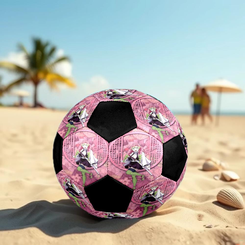 1pc Demon Slayer Kimetsu No Yaiba Football Soccer Ball Size 5 Indoor Soccer Ball Fashion Colorful Backyard Game -Great For Sports Fans Gift HE9