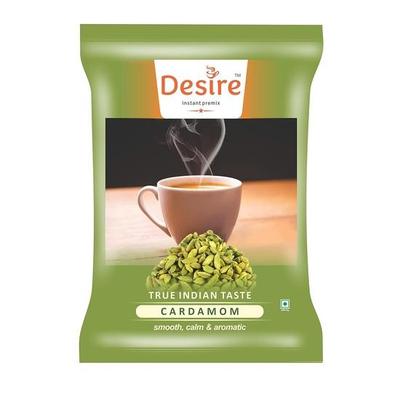 Té Instantáneo Premix Sabor Cardamomo Desire, 500Gms, Para Máquinas Manuales y Expendedoras, Mezcla Instantánea de Té, Sabor Cardamomo, Refrescante - Assam, Polvo