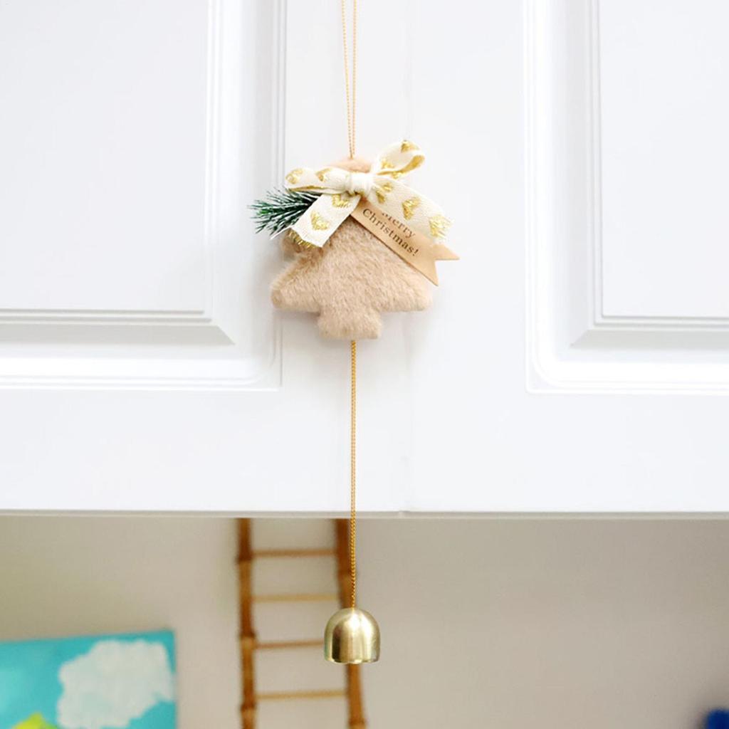 Christmas Bells For Door 2 Pieces Winter Holiday Festive Ornaments Christmas Bell Wind Chimes For Indoor Home Bedroom Living