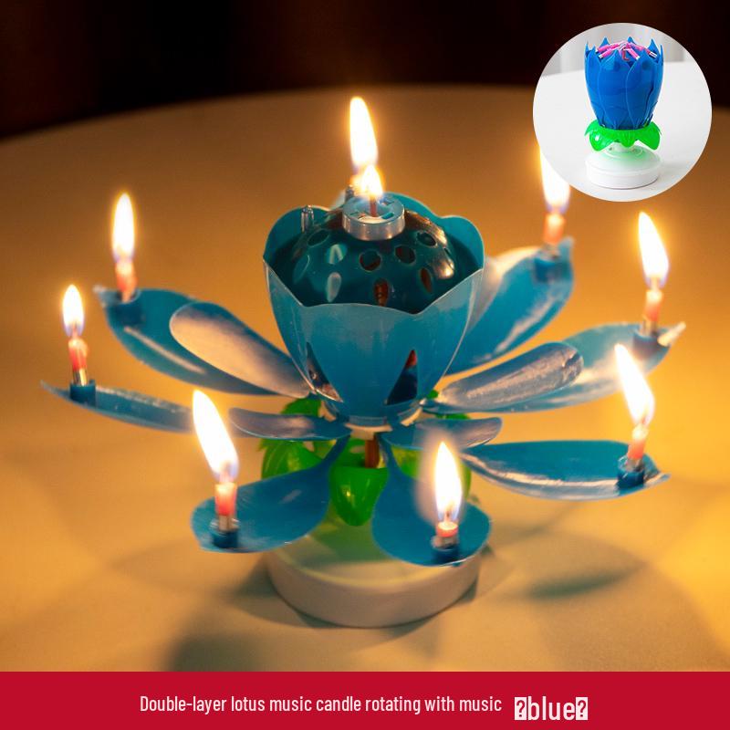 2025 Creative Lotus Birthday Number Candles for One-Year-Old Boys & Girls
