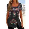 BITCED Women's Fashion Casual Square Collar Short Sleeve Blouses & Shirts