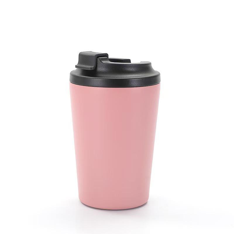 Simple American Double-Layer Mini Stainless Steel Thermal Insulation Vacuum Coffee Cup, Small Office Portable Direct Drinking Milk Cup