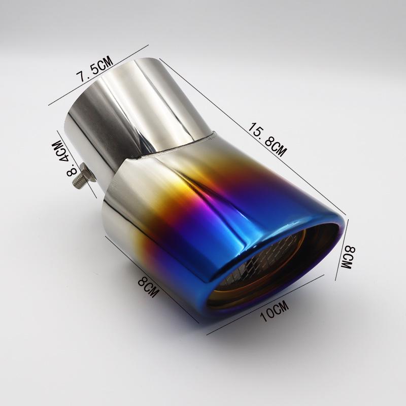 Silver Stainless Steel Tailpipe for Highlander, IX35, Range Rover, CRV, Lexus, and Sportage