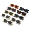 Retro Triangular Cat Eye Glasses For Women'S High-End Ins Black Small Frame Street Sunglasses Round Face Glasses