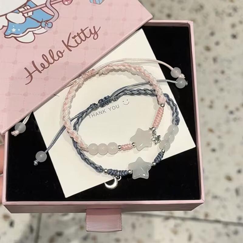 Cute Unique Stylish Couple Hand Rope For Women Men Delicate Chinese Style Star Hand Woven Bracelet Jewelry Accessories Gifts