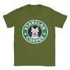 Streetwear TShirt Summer StarClan Coffee  Leisure TShirts Samurai Cat Cotton Tee Shirt for Unisex Y2K Wholesale Short Sleeve Tees