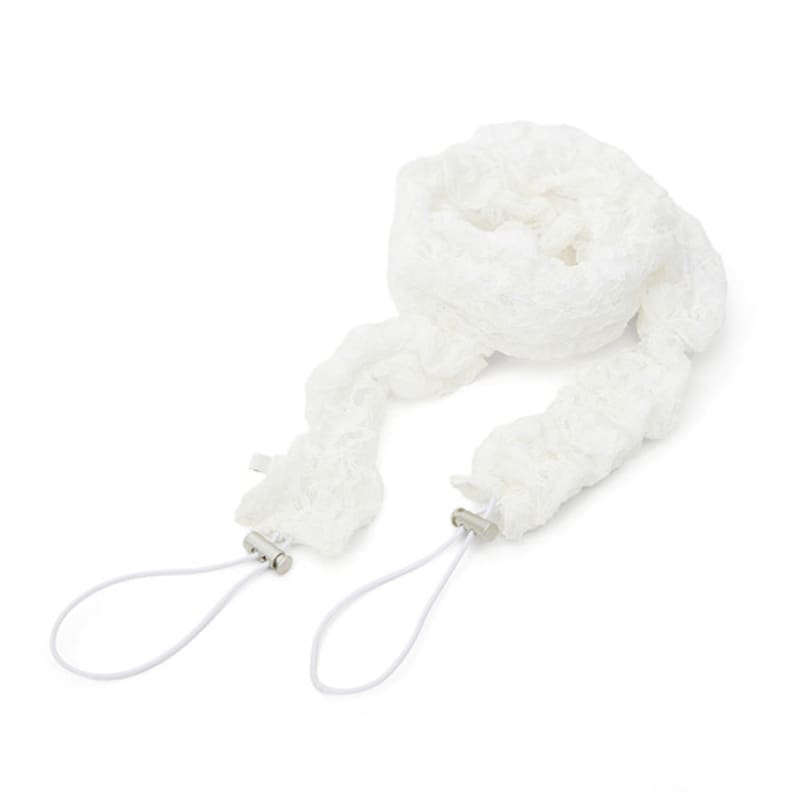 UNDERCONTROL STUDIO STRING PLEATS MUFFLER / lace / WHITE