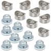 Ledaut M18X1.5 Bung And Plug Notched Style (2 Bungs/ 2 Plugs) Notched Style Fitting Bungs M18X1.5
