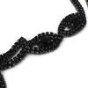 European & American Rhinestone Elastic Hair Tie & Tassel Gatsby Headband for Prom & Party