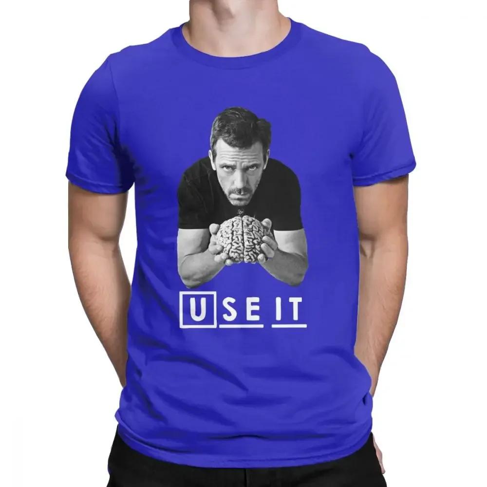 House MD Męska Koszulka DDrr House Użyj tego Zabawne Góry Bawełniana Koszulka z Krótkim Rękawem Niestandardowa Męska Koszulka Letnia Streetwear Duży Rozmiar