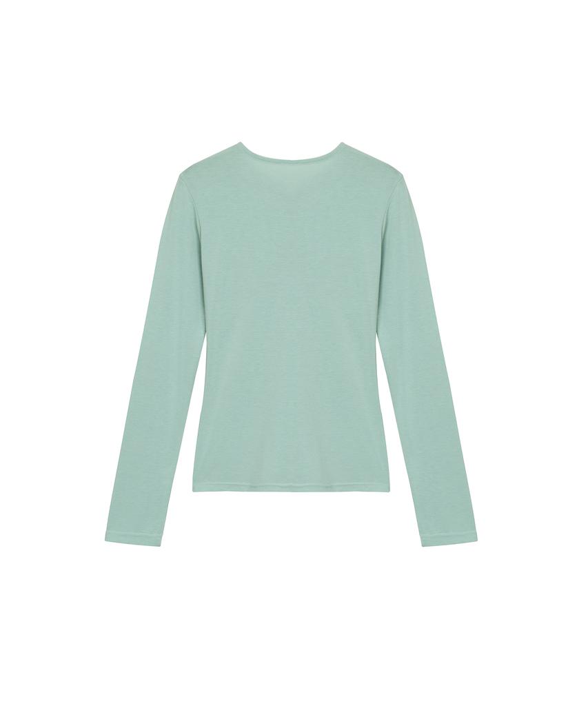 320SHOWROOM Twisted Neckline T-Shirt Mint