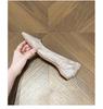 Fairy Style Pointed Toe Flat Shoes - Champagne Gold & Silver, Perfect for Weddings, Plus Size, Bridesmaids, and Pregnant Women. Hidden Heel.