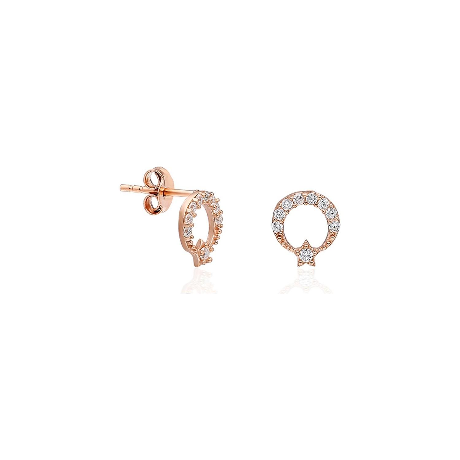 

925 Sterling Tiny Ayyıldız Женские серьги из стерлингового серебра