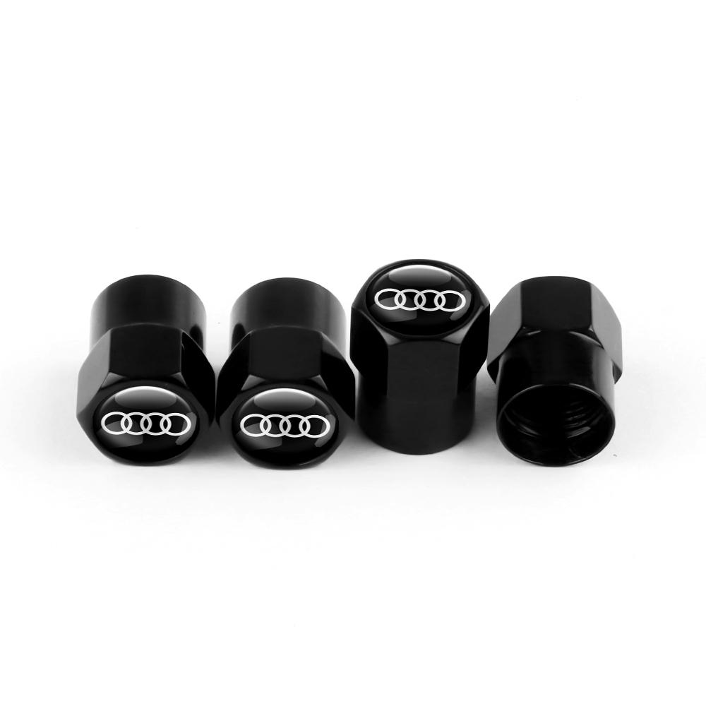 4pcs High Quality Car Wheel Tire Valve Stem Caps for Audi S A3 A7 Q3 8v RS5  B7 A4 B9 A6 C7 A6 C6 A3 8p Q7 4l S8 Q8 B2 B3 B4 B5