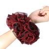 Golden Velvet Elastic Shiny Velvet Fabric Hair Ring Fabric Art Elastic Rubber Bands  Hair