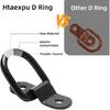 6 PCS D Ring Tie Down Anchor, D Rings Heavy With Duty, 3-Rd Generation Trailer Tie Down Anchors, 2400Lbs Breaking Strength, 1/4" Hooks For Trucks,