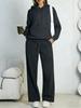 Fashionable Fleece Hoodie and Wide-Leg Pants Set for Cross-Border E-Commerce