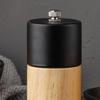 6 Inch Spice Grinder Manual Rotor Adjustable Coarseness Wood Ceramic Natural Pepper Salt Grinder for Kitchen