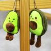 Cute Avocado Plush Keychain Student-friendly Green Crystal Soft Stuffed Toy